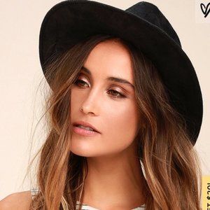 Black rancher WOOL floppy hat Lack Of Color look